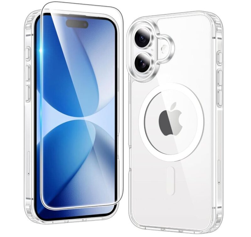 Affordable iPhone 17 Magnetic Military-Grade Shockproof Clear Case - Only $5.39!