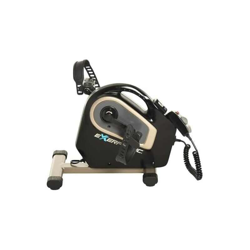 Exerpeutic 2000M Motorized Under Desk Exercise Bike - Compact, Efficient, and Effective