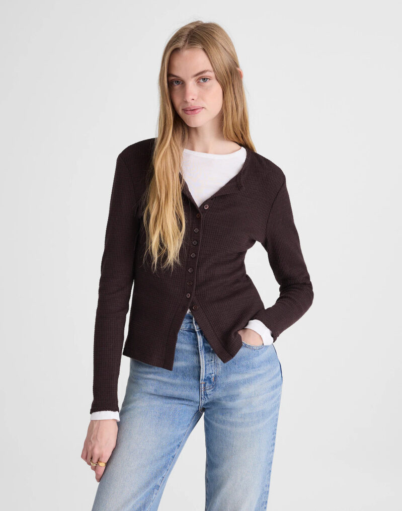 Madewell Waffle Knit Cardigan - Stylish & Affordable