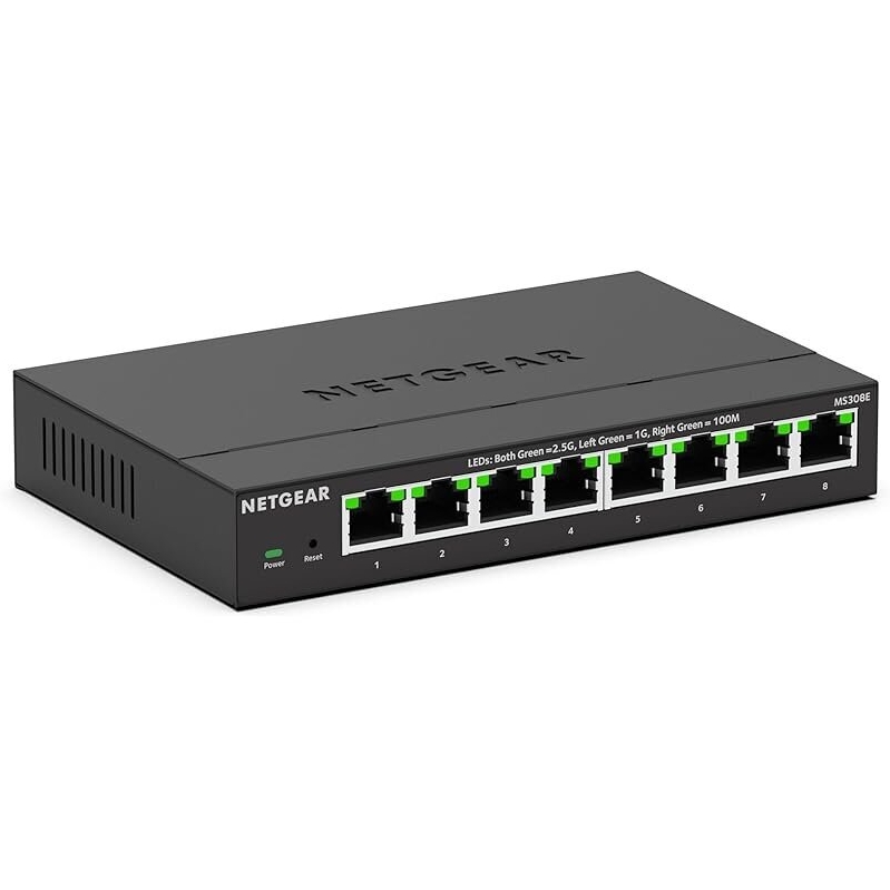 NETGEAR 8-Port 2.5G Multi-Gigabit Ethernet Easy Smart Network Switch - High-Speed Connectivity