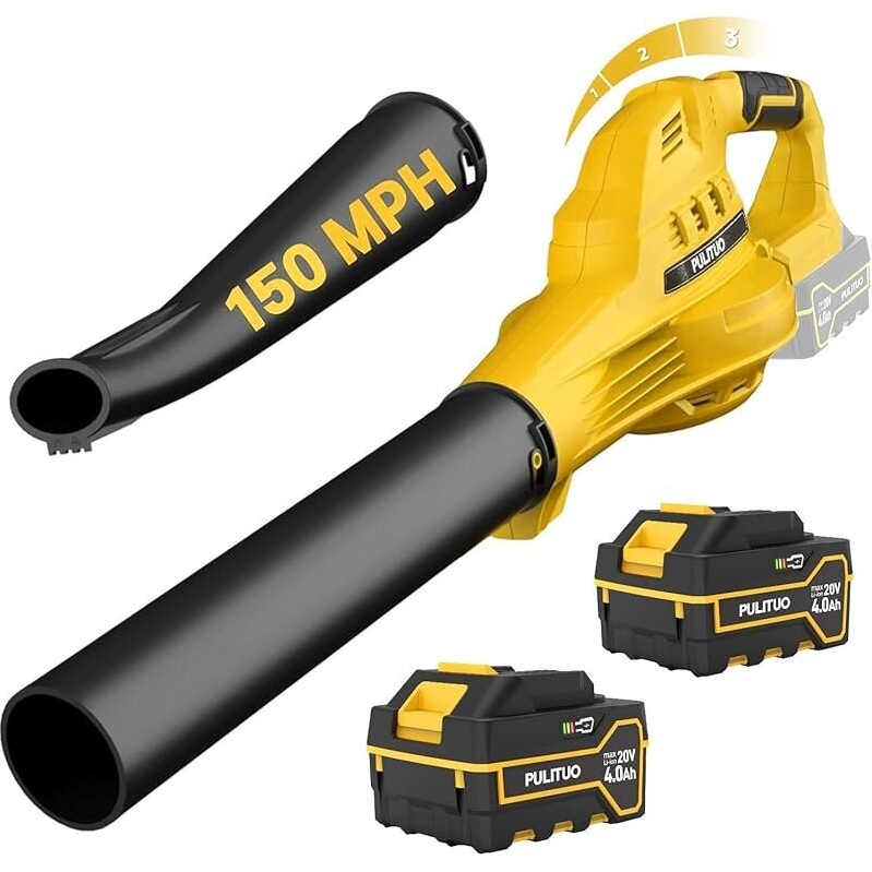 Powerful Pulituo 20V Electric Leaf Blower - Efficient Yard Cleanup