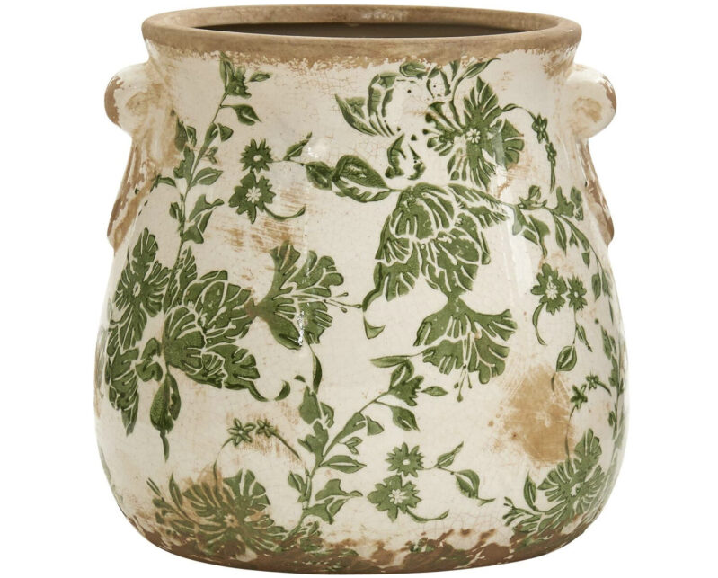 Nearly Natural 6.5 Inch Ceramic Planter - Prime Shipping Included