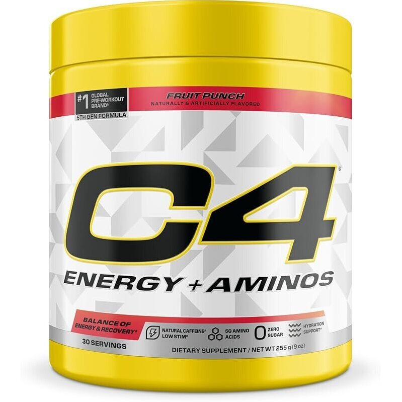C4 Energy + Aminos Powder Fruit Punch - Boost Your Workout
