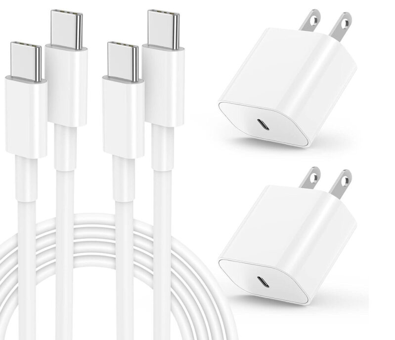 20W Type-C iPad Charger with Fast Charging Cables - Prime Exclusive