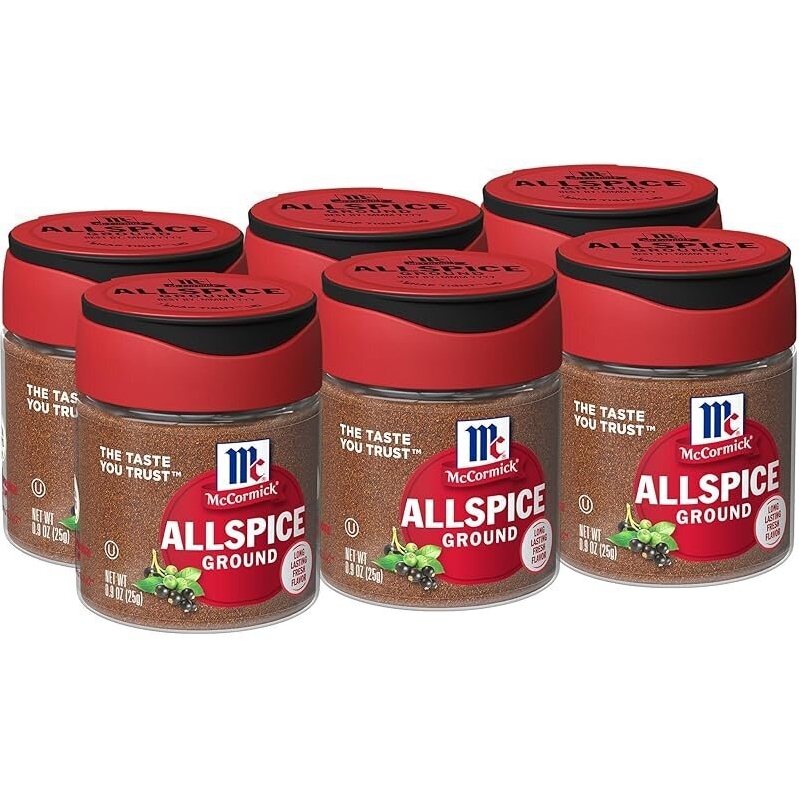 6-Pack McCormick Ground Allspice, 0.9oz - Premium Spices for Your Kitchen