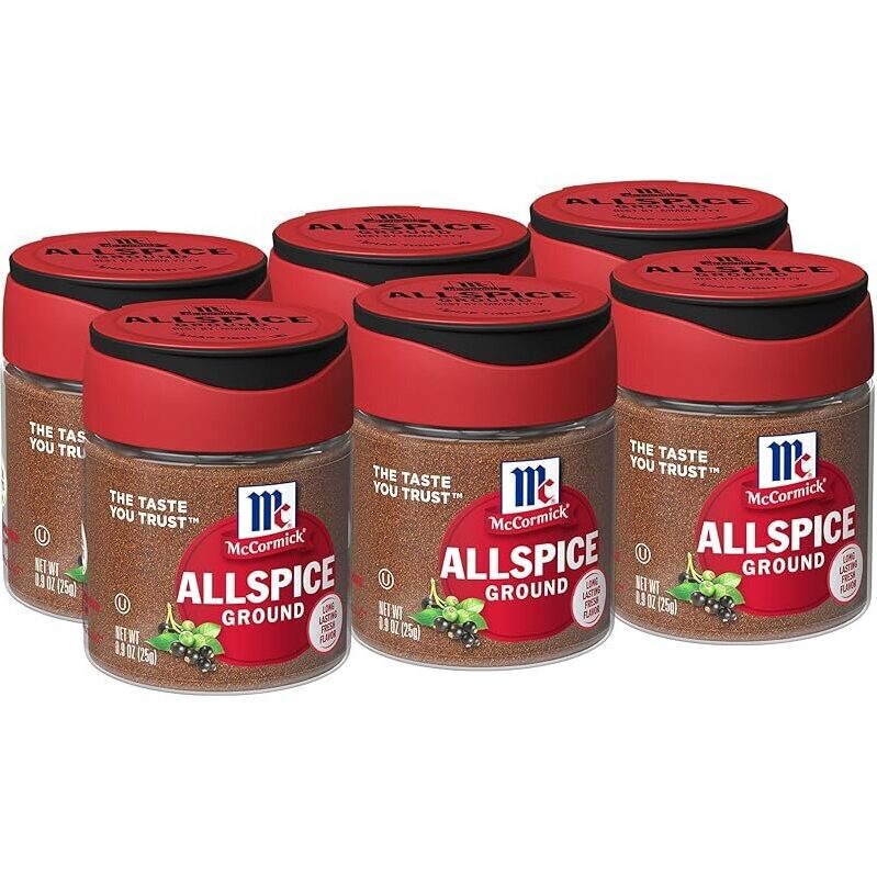 6-Pack McCormick Ground Allspice, 0.9oz - Premium Spices for Your Kitchen