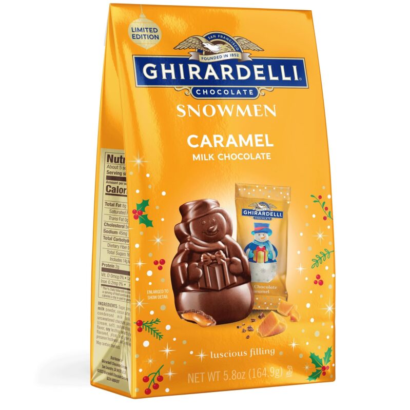 Ghirardelli Milk Chocolate Caramel Snowmen - Perfect Holiday Treat