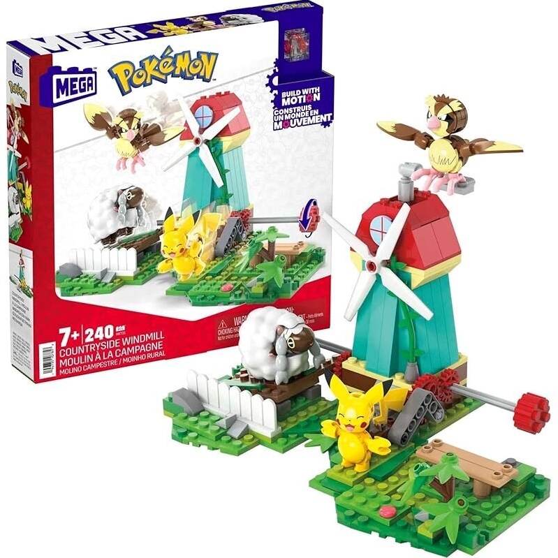 MEGA Pokemon Action Figure Building Toy Set - 240 Pieces
