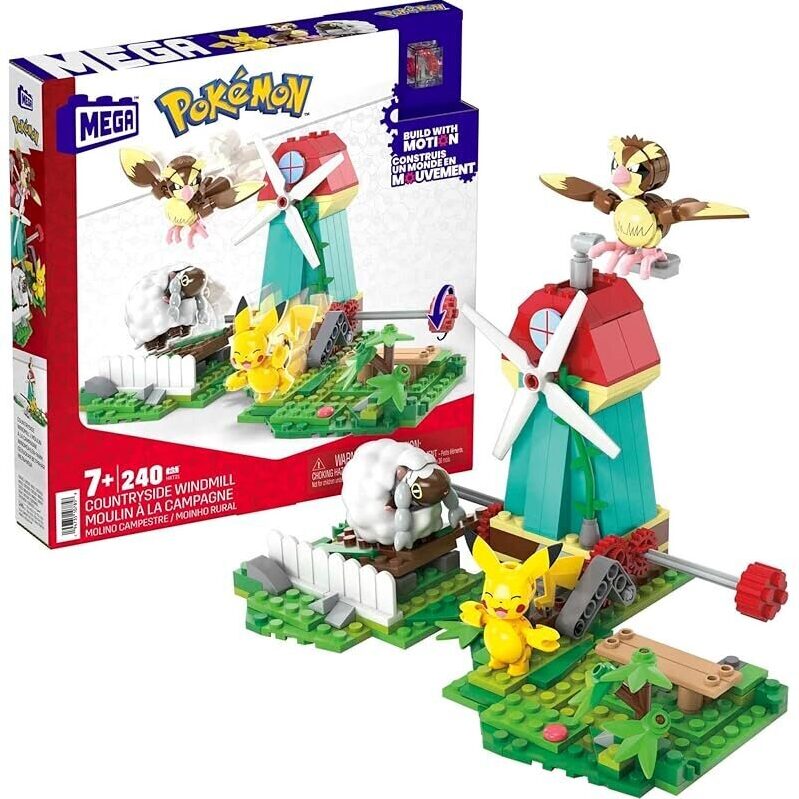 MEGA Pokemon Action Figure Building Toy Set - 240 Pieces