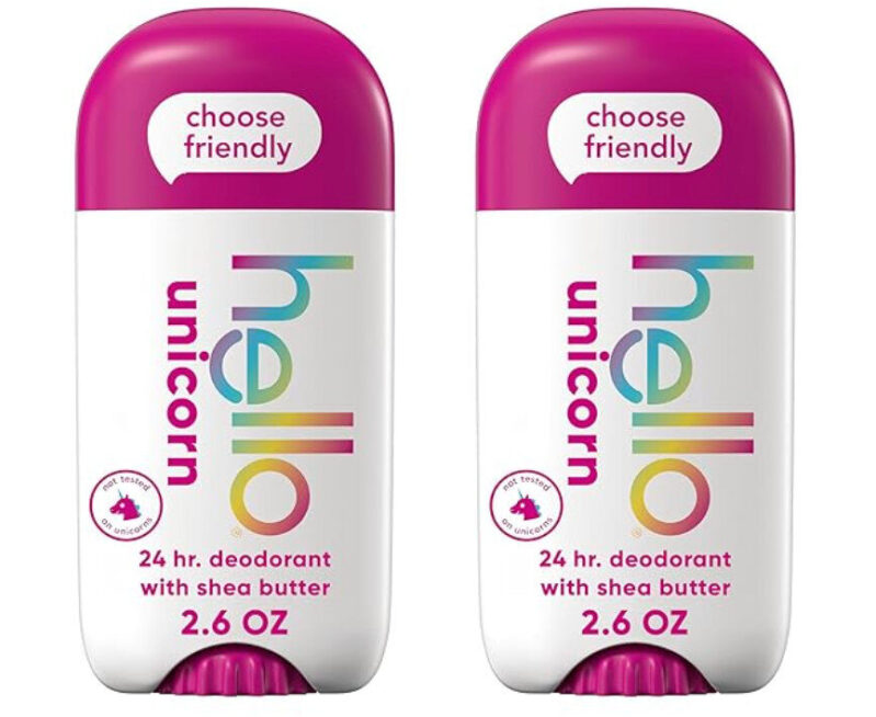 Discounted Hello Unicorn Deodorant for Women and Kids - Natural, Aluminum-Free, and Long-Lasting