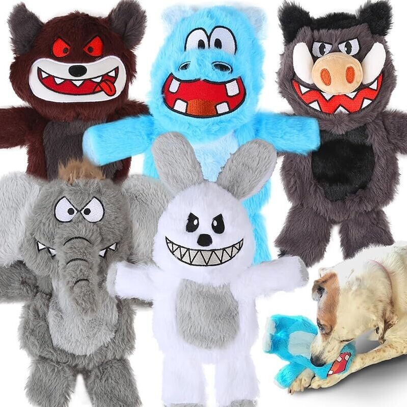 5-Pack Bzonsmart Squeaky Dog Toys - Engaging Play for Dogs