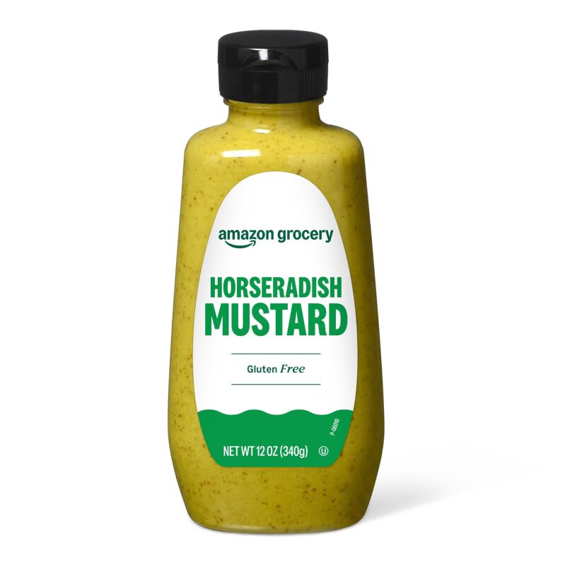 Amazon Grocery Horseradish Mustard 12oz - Gluten-Free Condiment