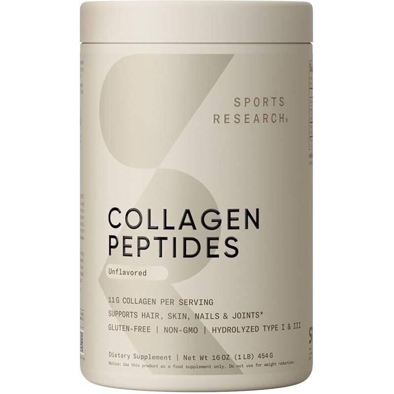 Sports Research Collagen Peptides Unflavored - 16oz
