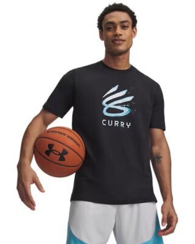 Curry Splash Wordmark Men's T-Shirt: Ultimate Comfort for Basketball Enthusiasts