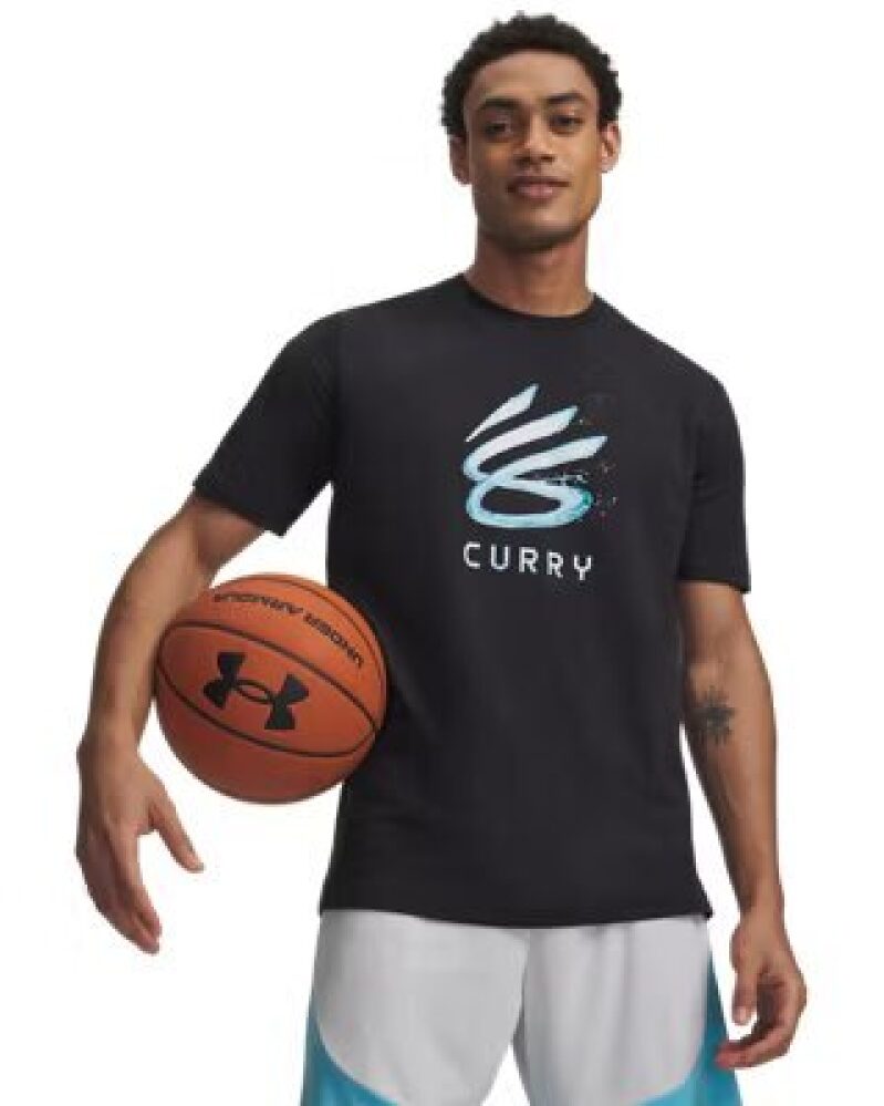 Curry Splash Wordmark Men's T-Shirt: Ultimate Comfort for Basketball Enthusiasts