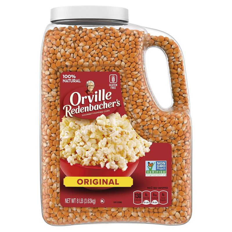 Orville Redenbacher's Original Gourmet Popping Corn Kernels 8lb - Affordable, Natural, and Delicious