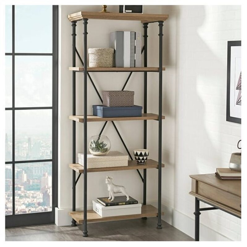 Best Deal: River Crest 5-Shelf Bookcase at $122