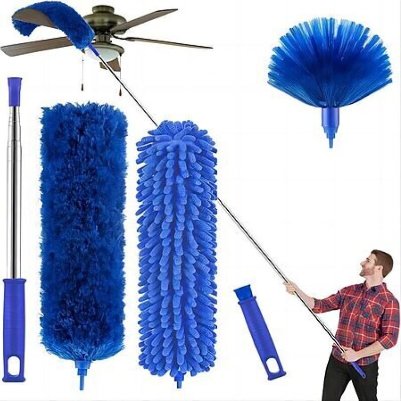 3-Head Microfibre Duster with 100