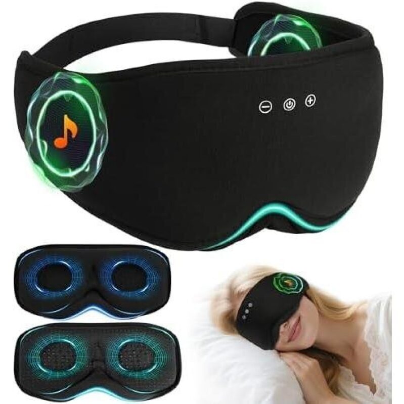 ZhuMian Bluetooth Sleep Mask - 70% Off, Timer, 3D Design