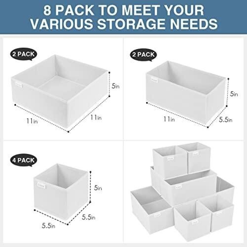 Maximize Your Storage with Criusia Drawer Organizers - 8 Pack, 52% OFF