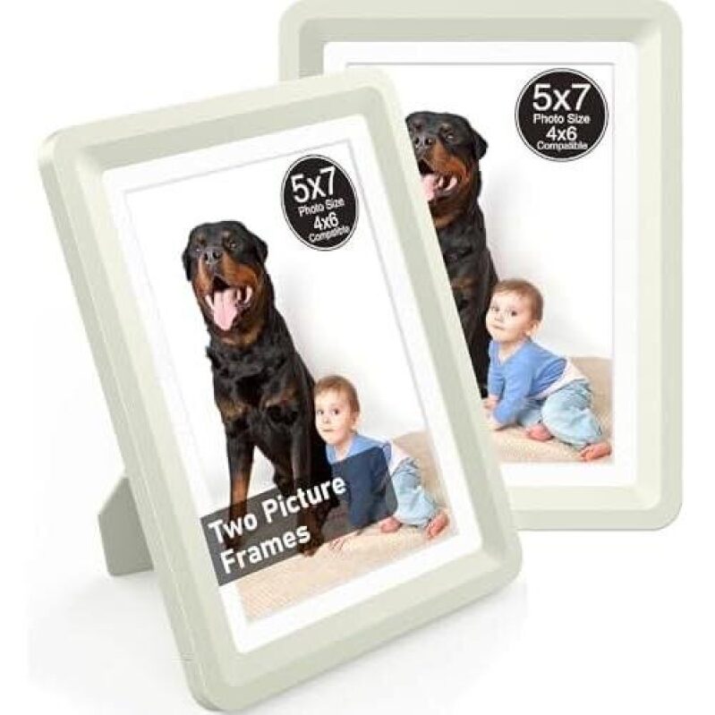 Durable Acrylic Photo Frames Set - 5x7 and 4x6 Sizes - 50% Discount