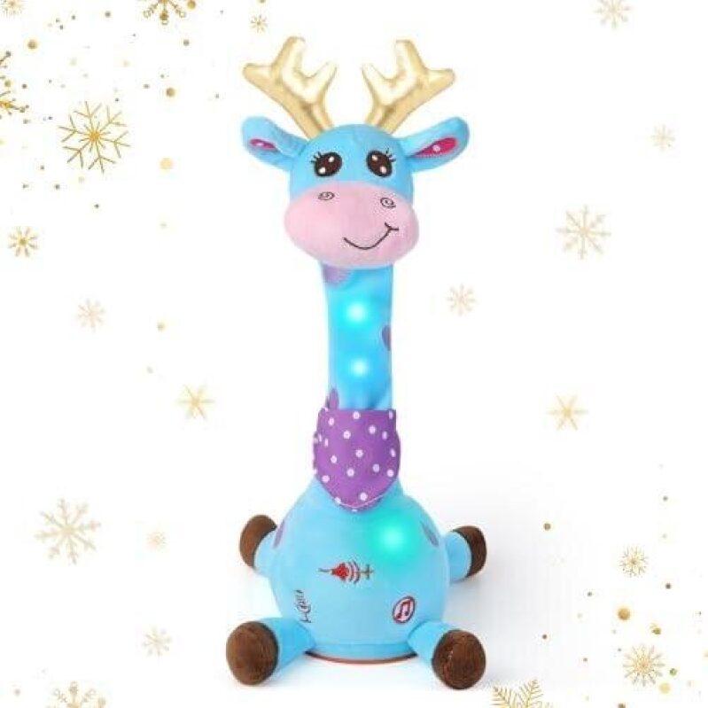 Dancing Talking Giraffe with Golden Antlers Toy - 54% OFF