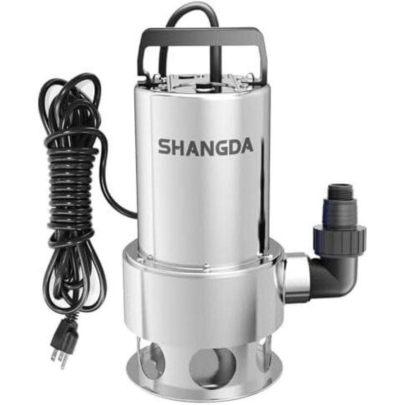 1 HP Submersible Sewage Pump - 4500 GPM, 63% Off