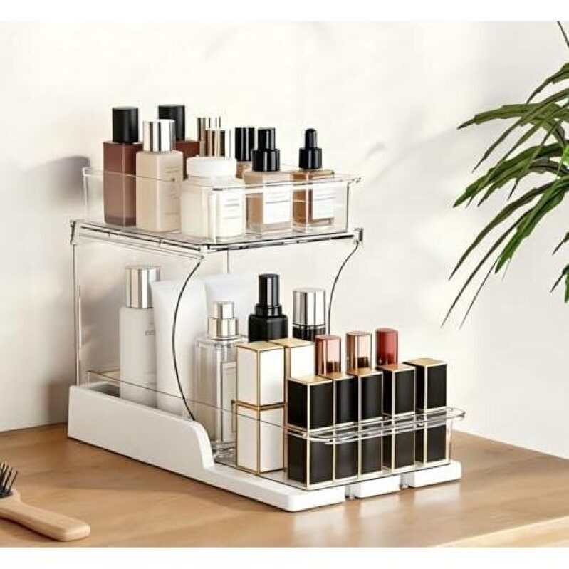 Double-Layer Rotating Makeup Organizer - 50% Discount