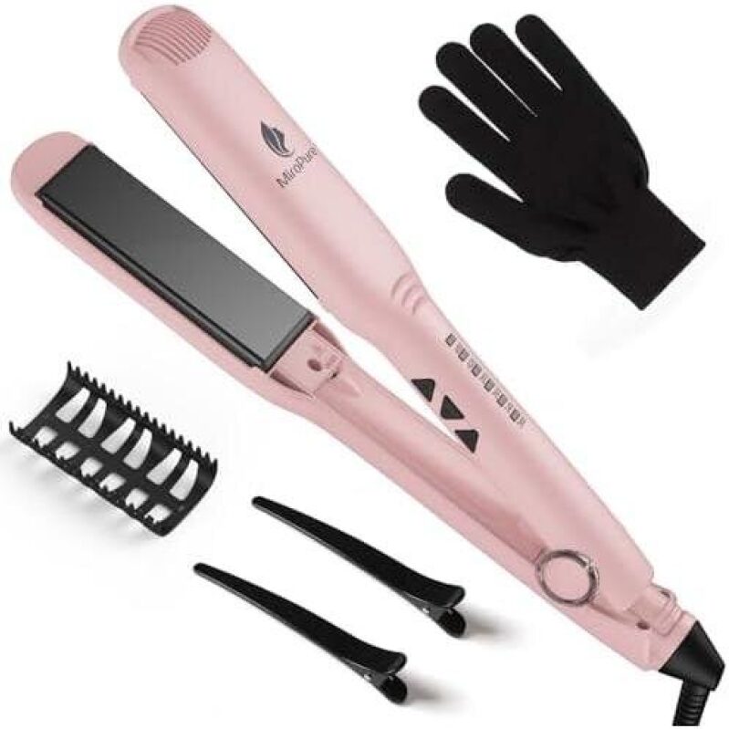 MiroPure 1.5 Inch 30S Fast Heat 2-in-1 Straightener 50% OFF