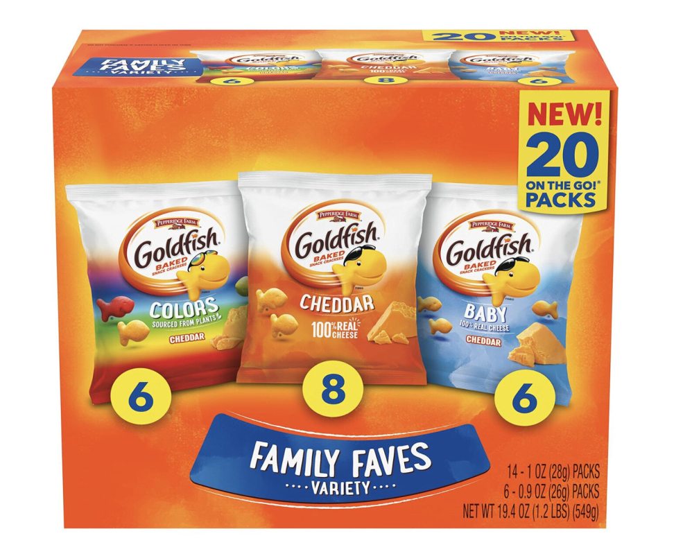 Goldfish Variety Pack - 20 Packs on the Go