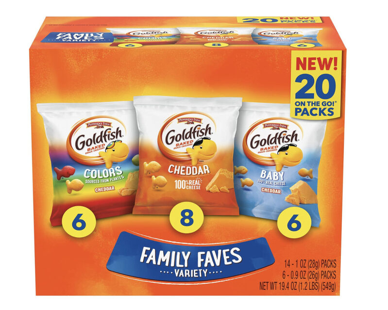 Goldfish Variety Pack - 20 Packs on the Go