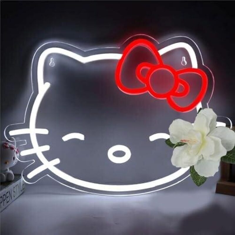 Charming Hello Kitty LED Light Up Sign - 50% Discount