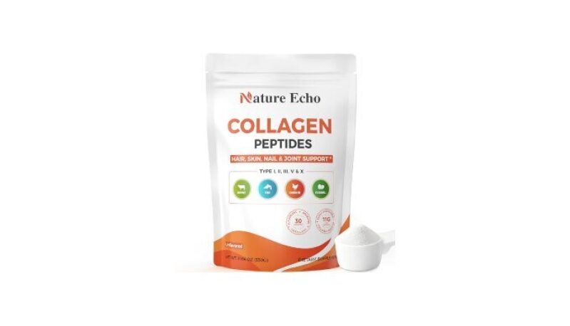 Nature Echo Multi Collagen Peptides - Ultimate Support for Hair, Skin, Nails, Joints & Bones