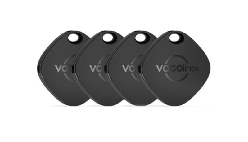 VOCOlinc Air Tracker Tags 4 Pack - Smart Key Finder Compatible with Apple Find My App