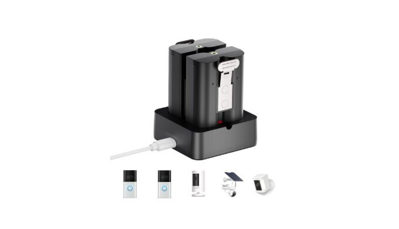 POERUNI Rechargeable Battery 2-Pack for Ring Video Doorbells - Superior Power Backup