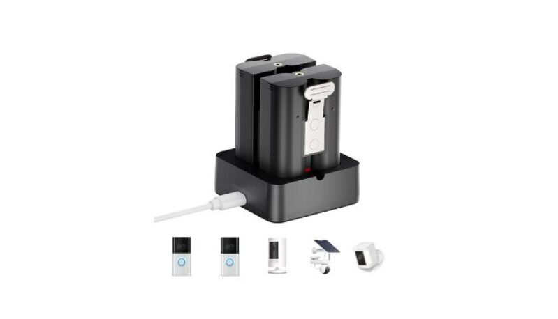 POERUNI Rechargeable Battery 2-Pack for Ring Video Doorbells - Superior Power Backup