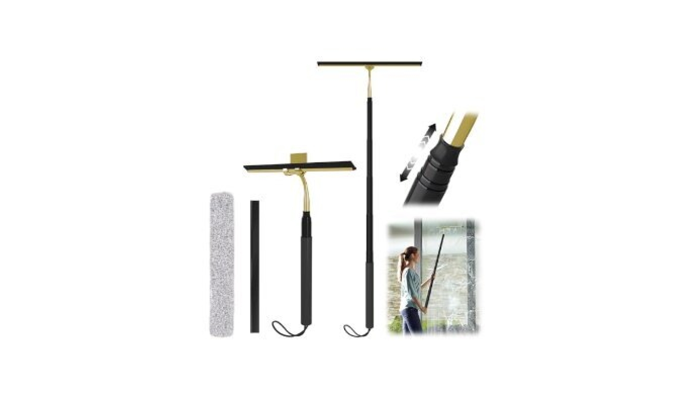 Extendable Window Squeegee with Long Handle for Efficient Cleaning