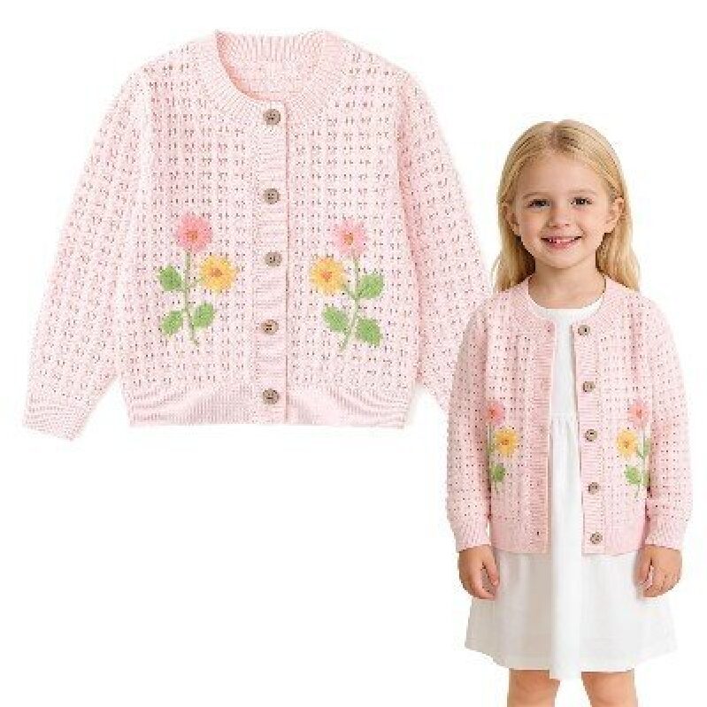 Delightful Floral Cardigans for Kids - Cozy & Stylish