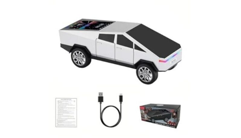 Portable Bluetooth Speaker with Cybertruck Design - High-Quality Sound & Durable Build