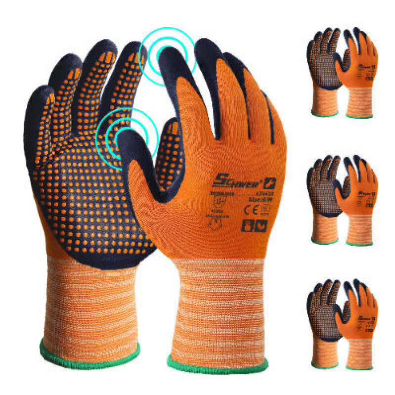 Heavy-Duty Safety Gloves - 3 Pair Pack