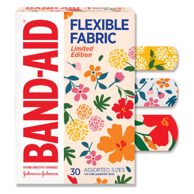 Flexible Fabric Band-Aids - 30 Assorted Sizes