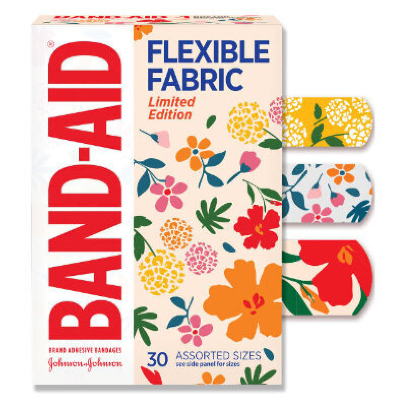 Flexible Fabric Band-Aids - 30 Assorted Sizes
