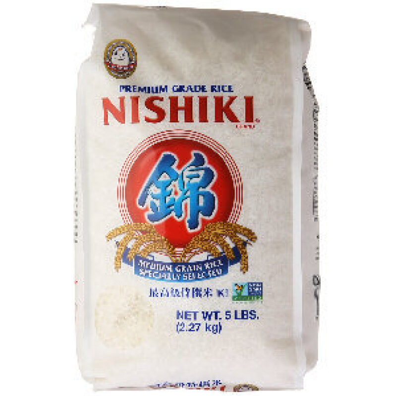 Premium Grade Nishiki Medium Grain Rice - 5 lbs