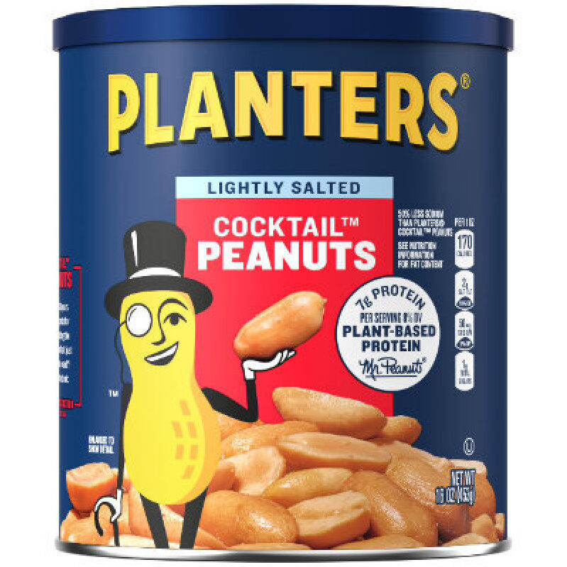 PLANTERS Lightly Salted Cocktail Peanuts - 16oz