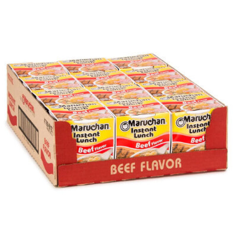 Mamchan Beef Flavor Instant Ramen Noodles - 12 Pack