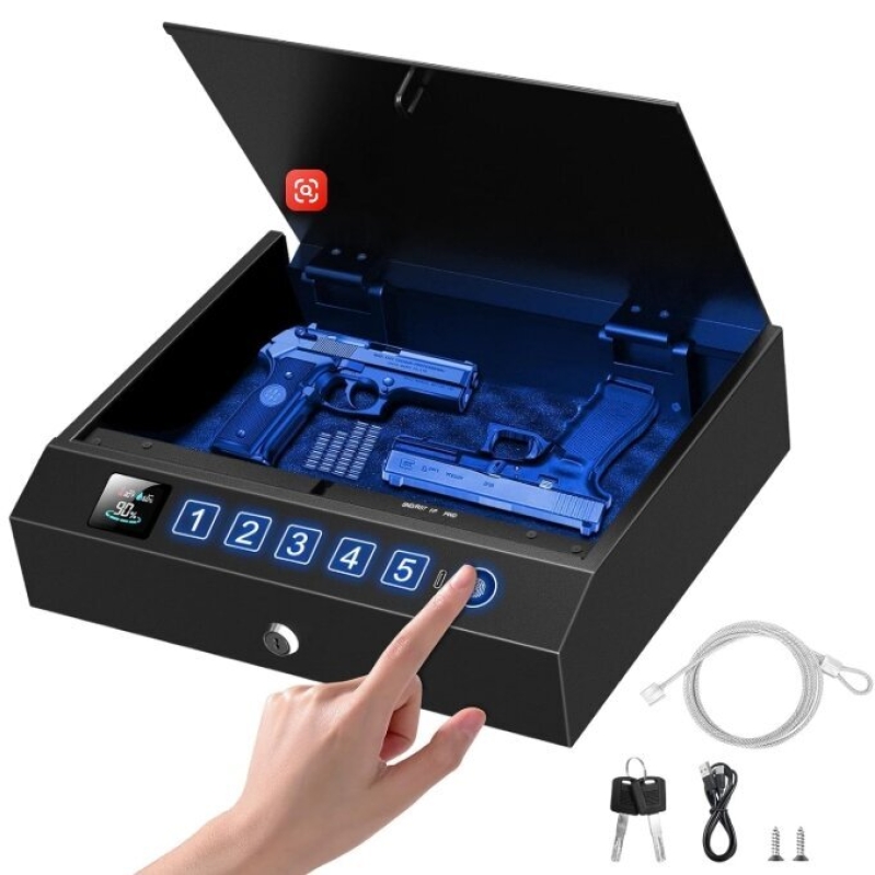 CTSAFEPRO Biometric Gun Safe for Handgun - 40% Off, Fast Delivery