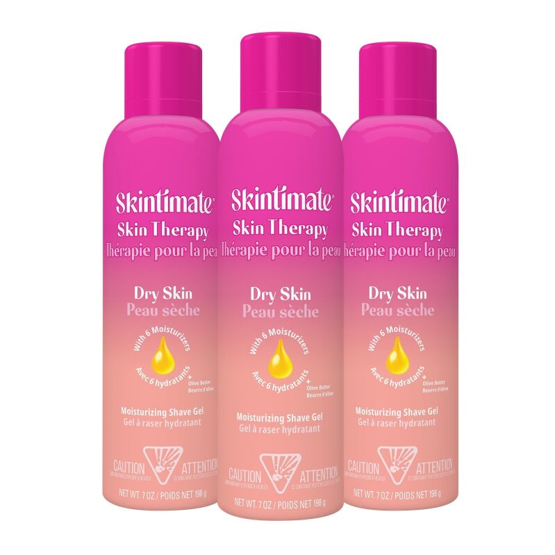 3pk Skintimate Skin Therapy Dry Skin Shave Gel for Women 7oz