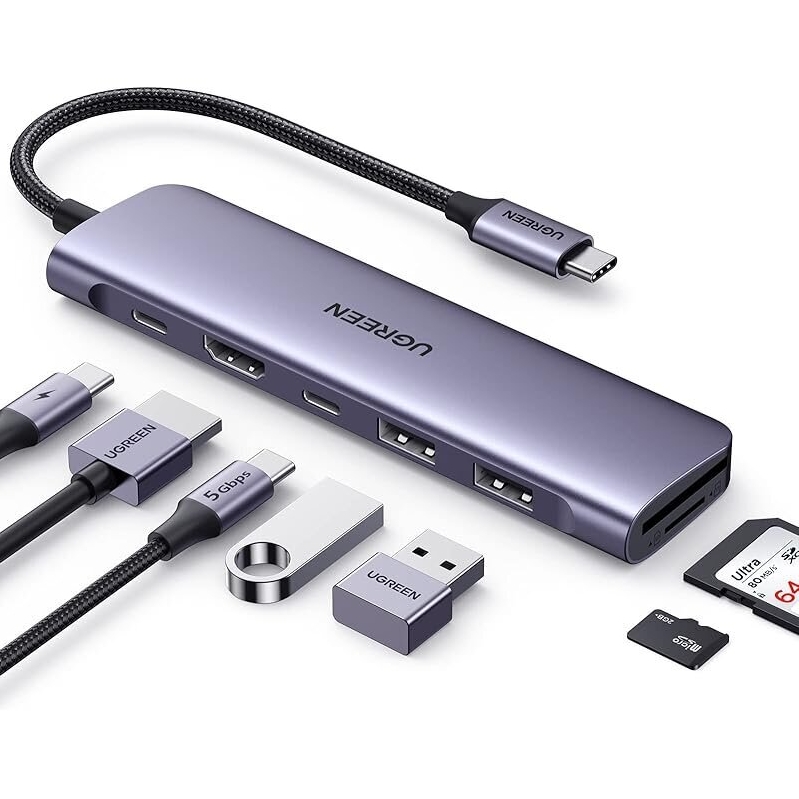UGREEN Revodok 1071 7 in 1 USB-C Hub - Expand Your Laptop's Potential