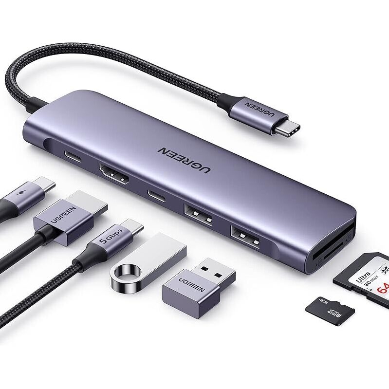 UGREEN Revodok 1071 7 in 1 USB-C Hub - Expand Your Laptop's Potential