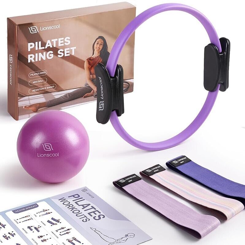 Enhance Your Pilates Practice with the Lionscool 14-inch Pilates Ring Set